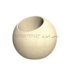 بولارد راهبند بتنی : مدل گیتی ۳ کد محصول BO1014