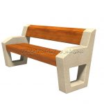نیمکت بتنی : مدل آبتین کد محصول BE1028-BW