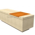 نیمکت بتنی : مدل آیدین کد محصول BE1052-W