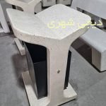 سطل زباله بتنی مدل پروانه ای کد szb04