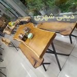 میز و نیمکت چوبی و فلزی کد mch01
