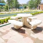 میز شطرنج بتنی یکپارچه