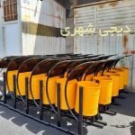 سطل زباله فلزی کد zf01