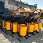 سطل زباله فلزی کد zf04
